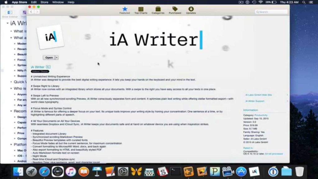 iA Writer App