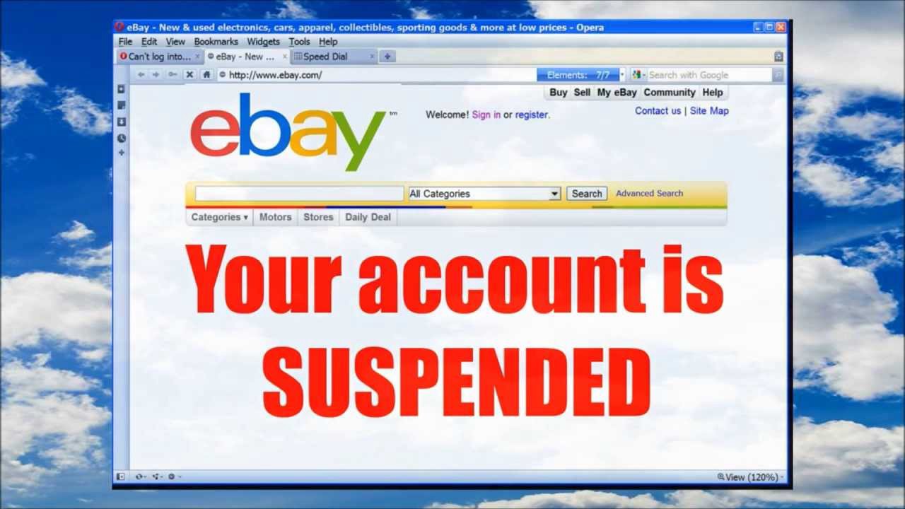 ebay suspension
