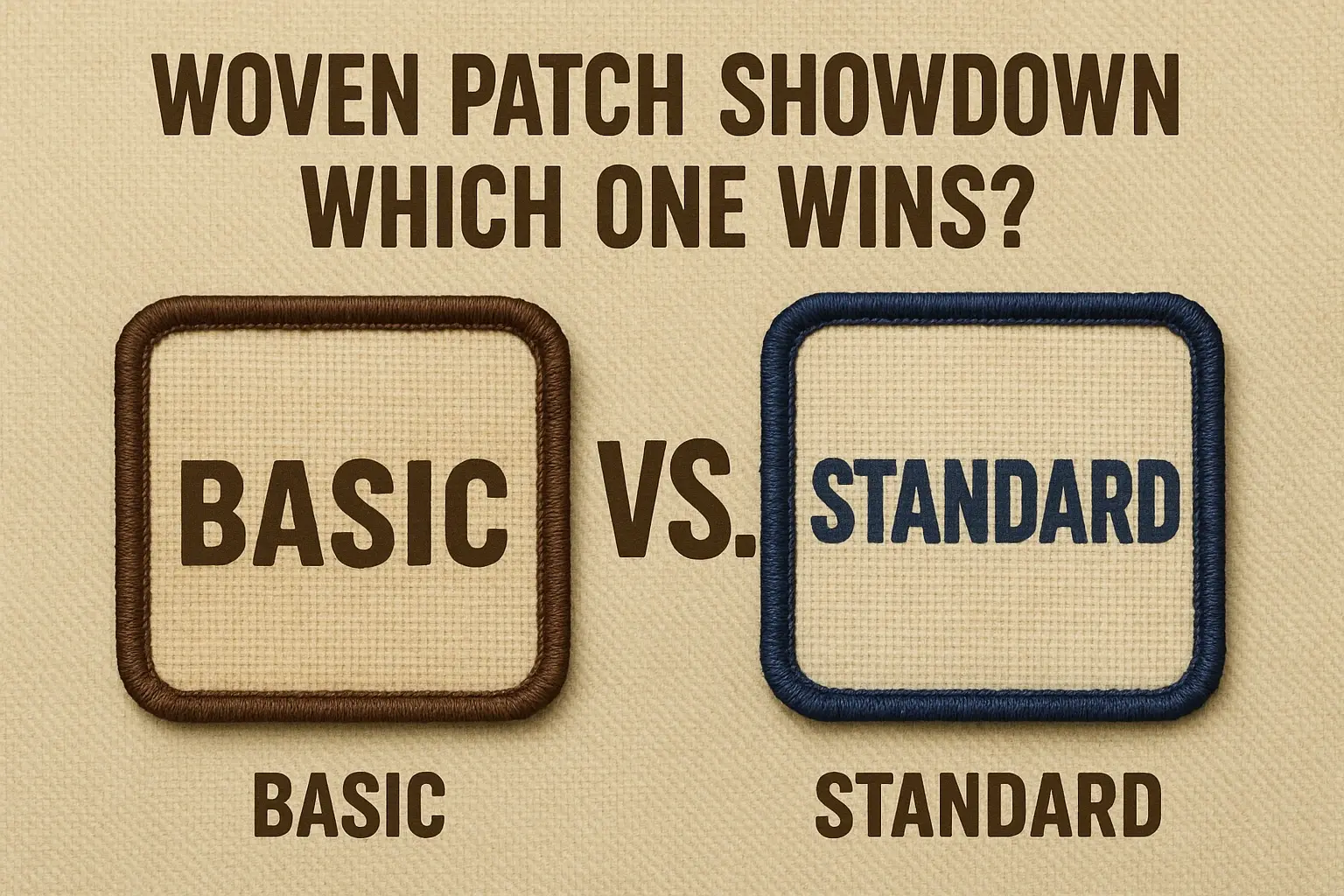 Basic Woven Vs. Standard Patches: Key Differences