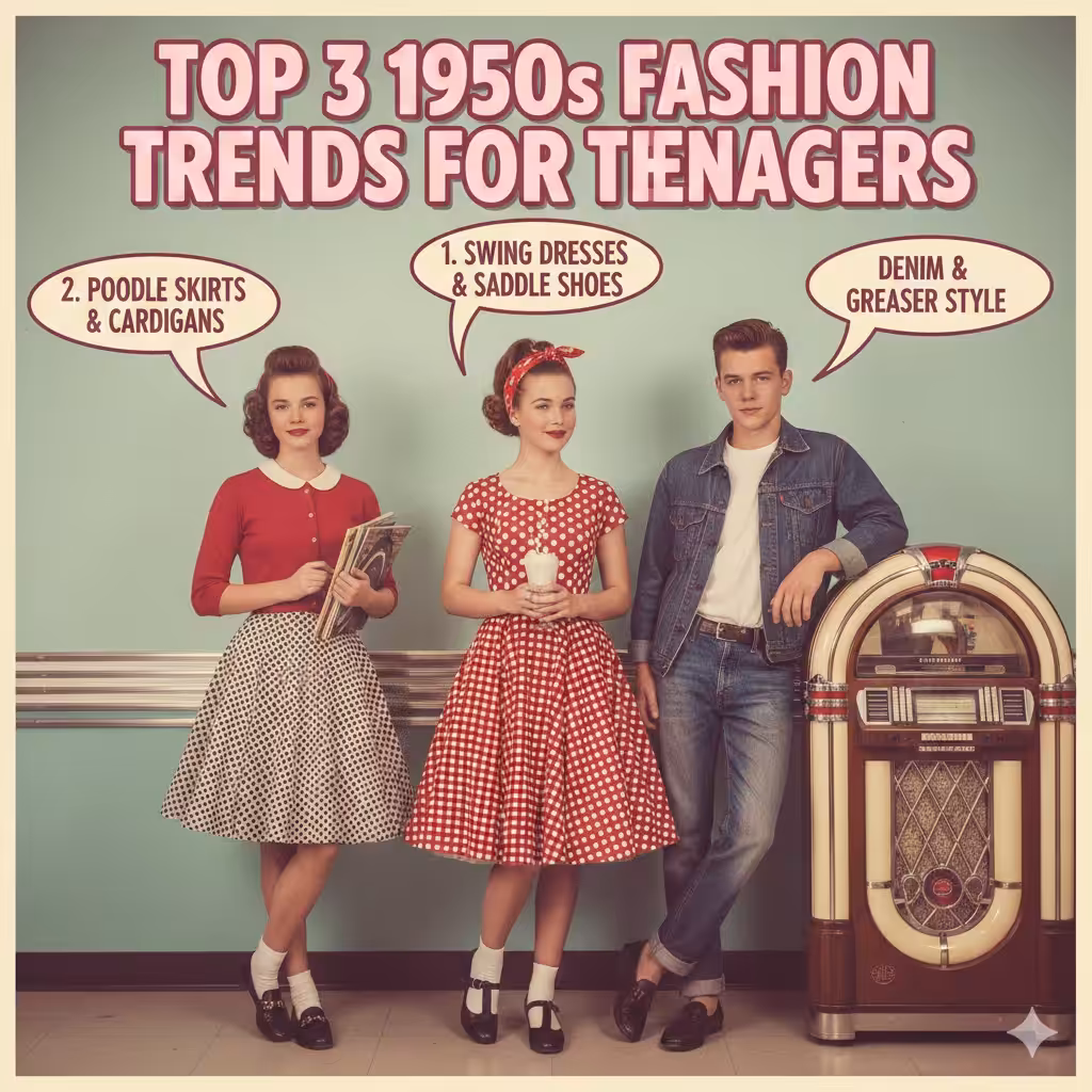 Top 3 1950s Fashion Trends for Teenagers