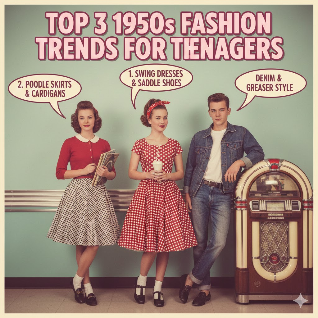 Top 3 1950s Fashion Trends for Teenagers