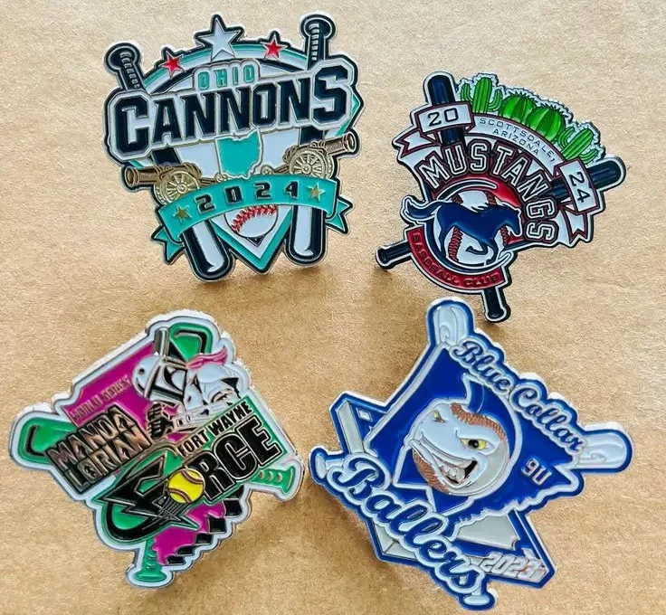 Baseball trading pins