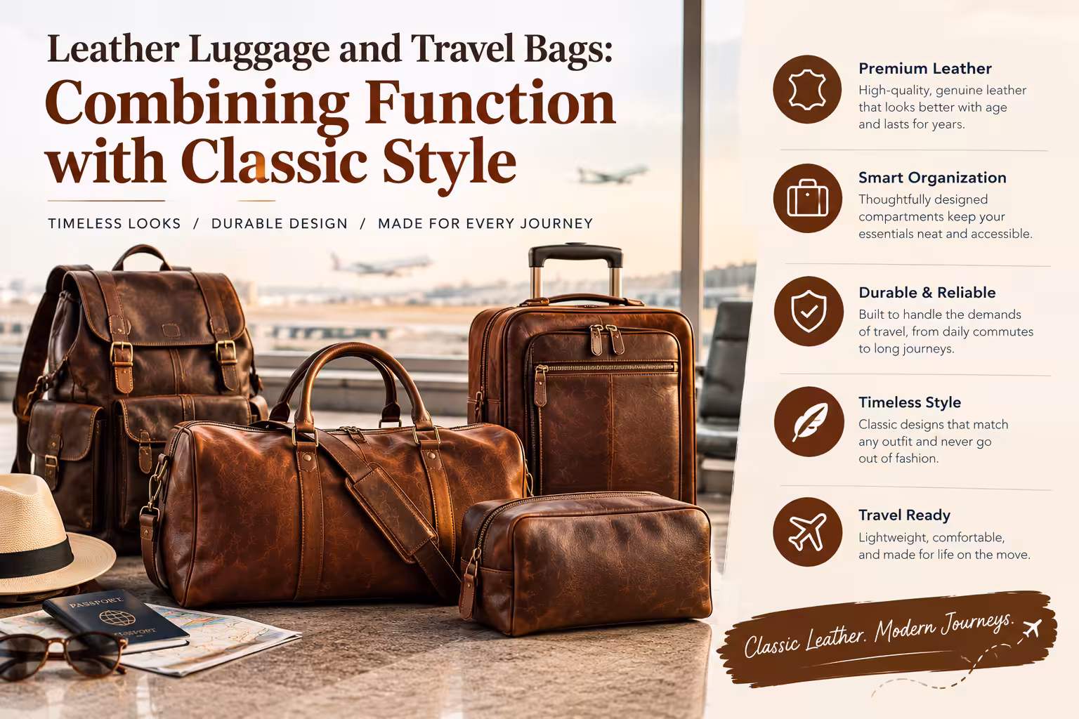 Leather Luggage and Travel Bags: Combining Function with Classic Style