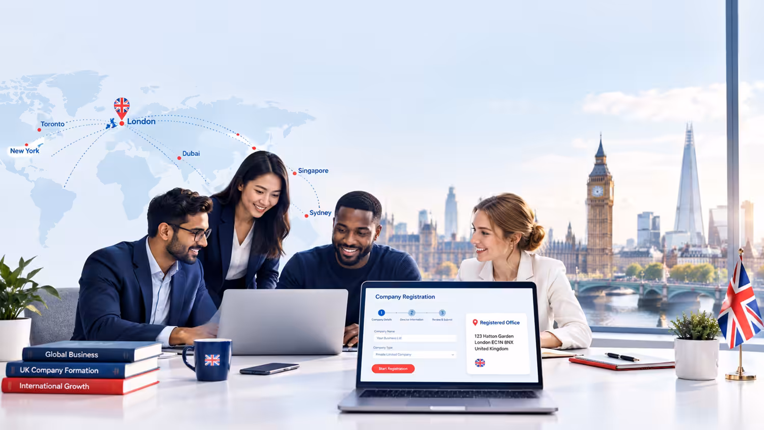 Global Entrepreneurs in the UK: Company Formation, Virtual Offices and Business Growth